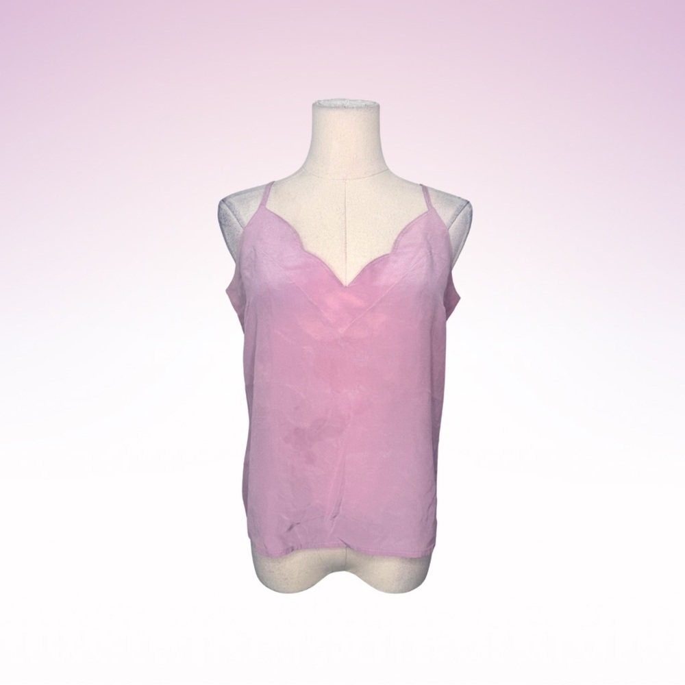 ANTOINETTE Pink Silk Blouse (Sz 40)